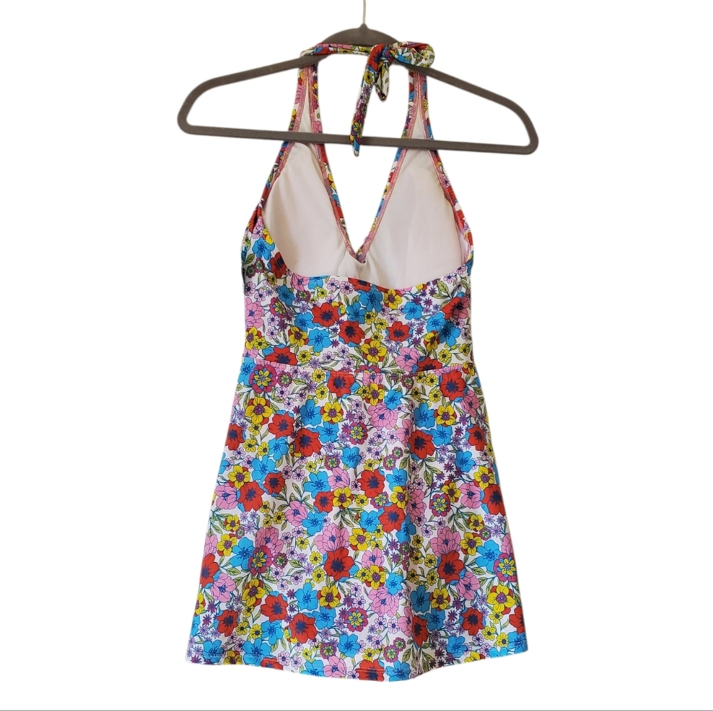 New Womens Draper James RSVP Floral Multicolor One Piece Swimsuit Beach Pool NWT - Picture 4 of 13